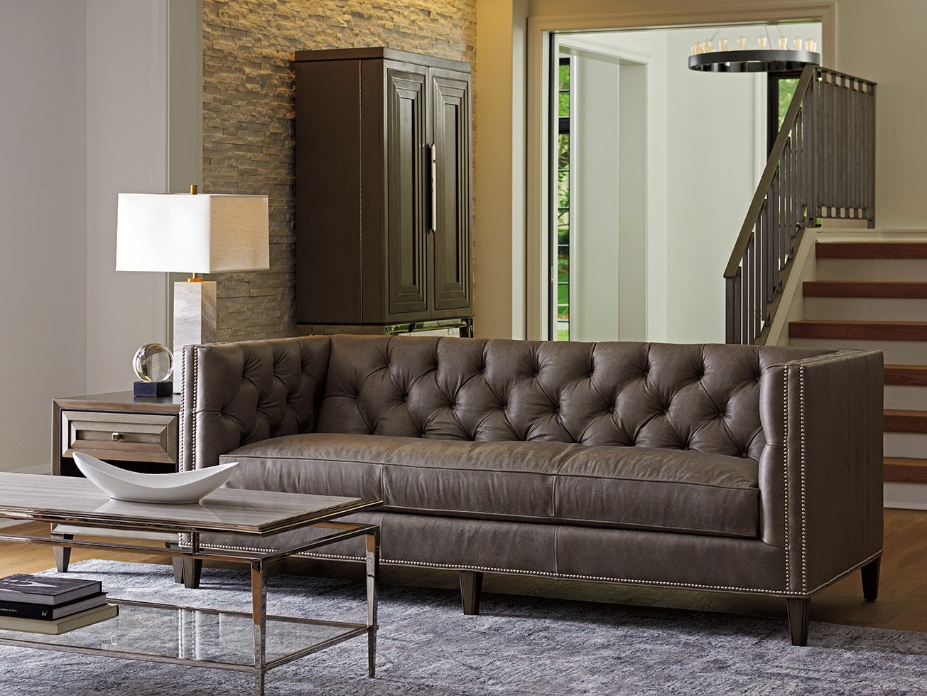 bay area leather sofa