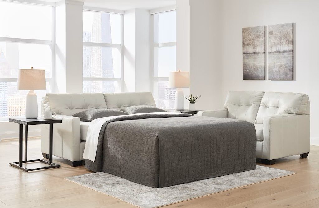 leather sleeper sofa