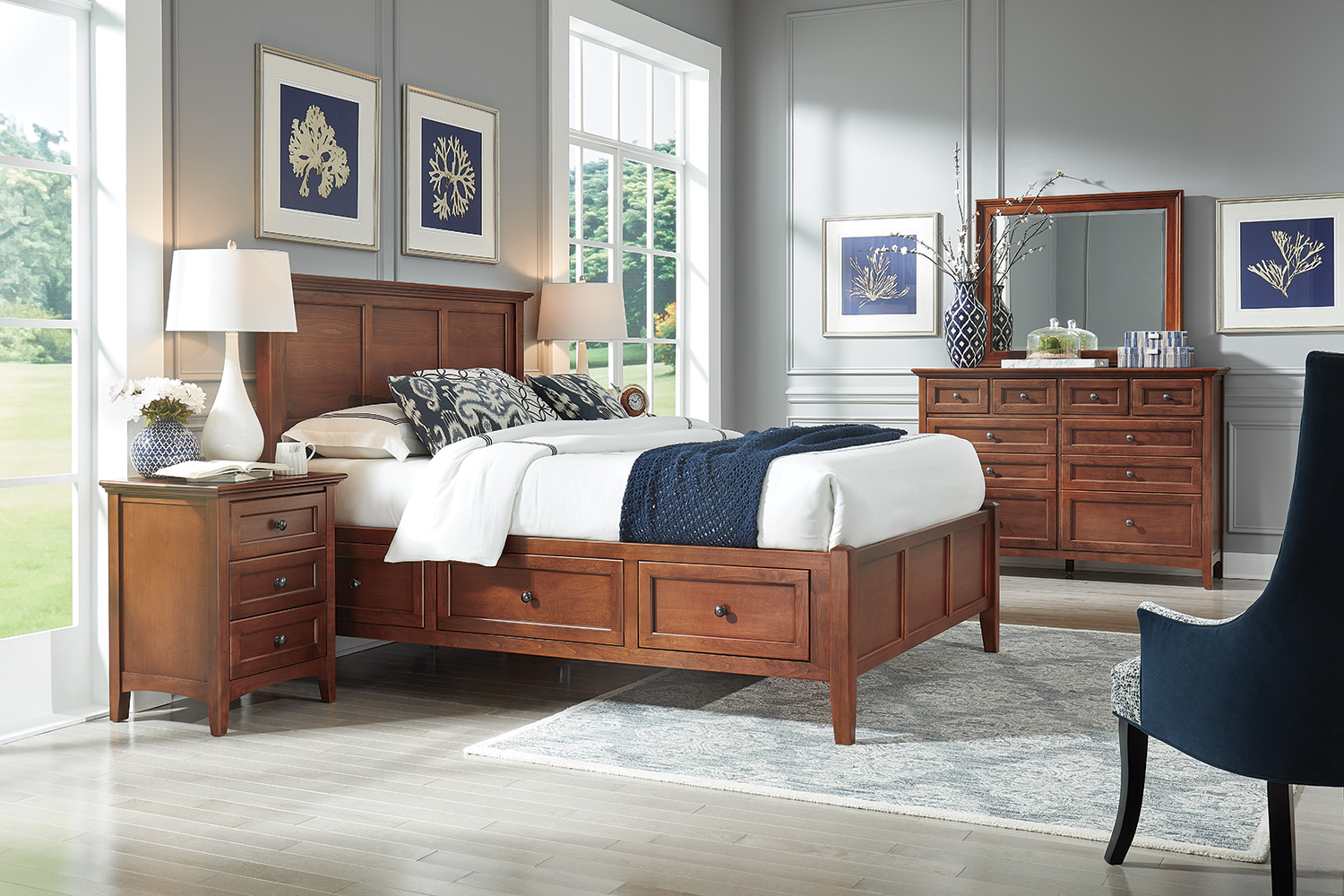 What Colors Go with Cherry Wood Bedroom Furniture